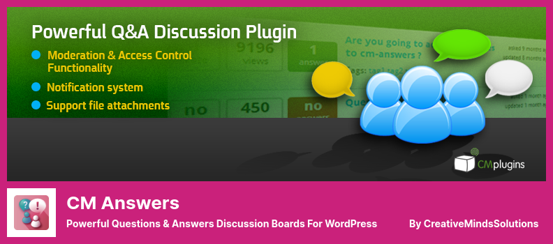 ปลั๊กอิน CM Answers - กระดานสนทนาคำถามและคำตอบที่ทรงพลังสำหรับ WordPress