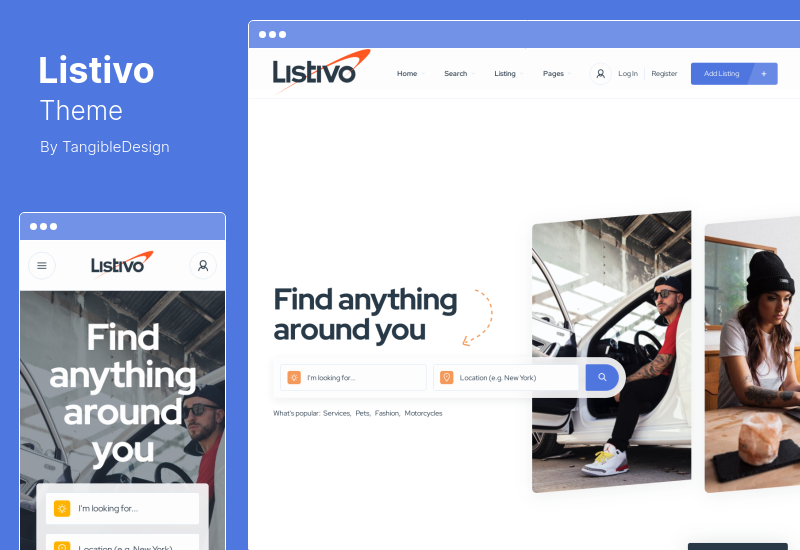 Listivo 主題 - 分類廣告和目錄列表 WordPress 主題