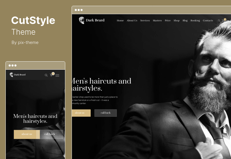 Tema CutStyle - Tema WordPress de barbearia