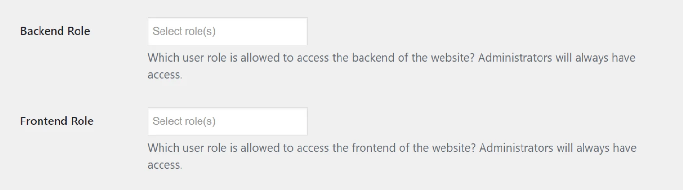 Configuración de los ajustes de acceso de usuario