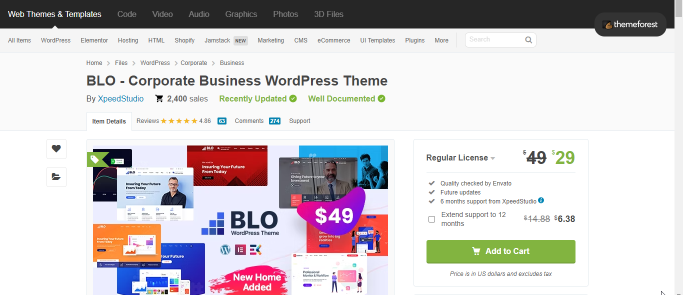 Installieren Sie ein WordPress-Theme