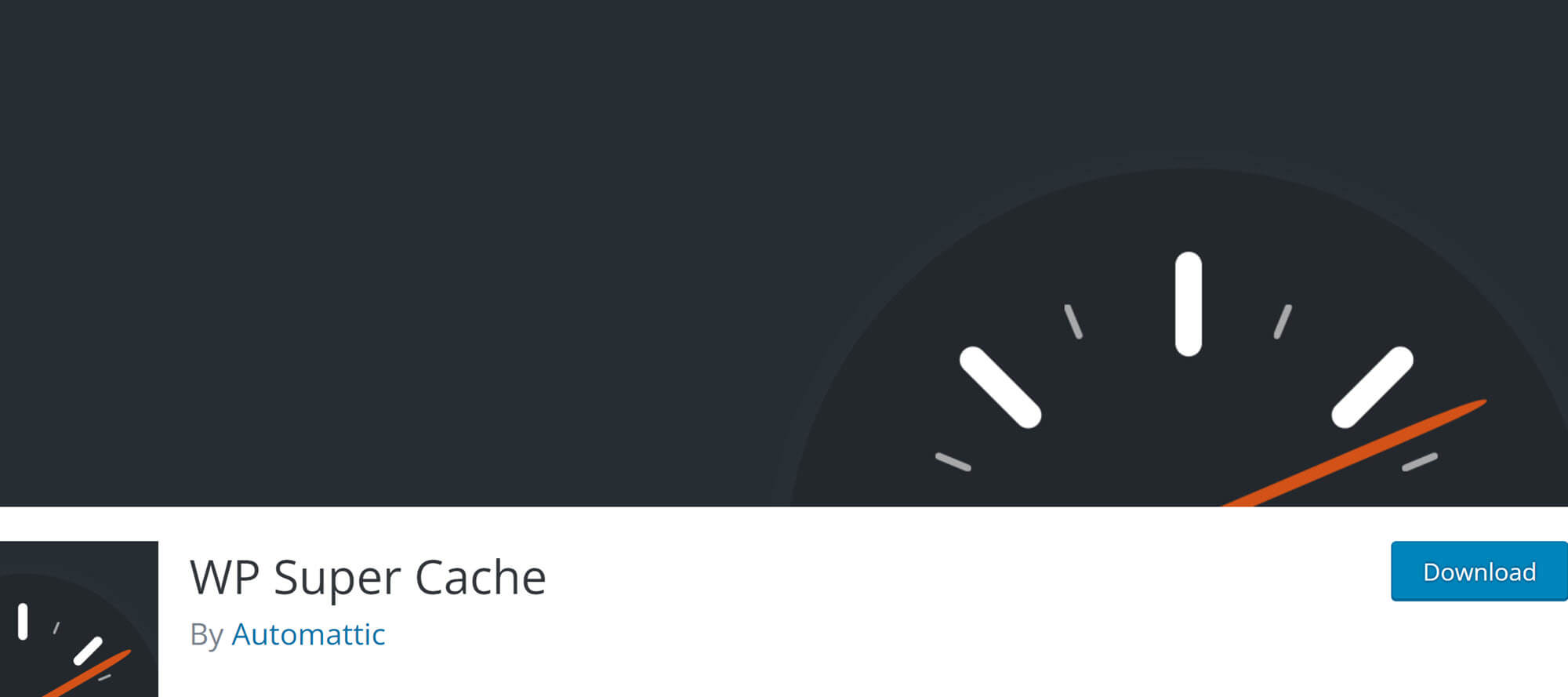 Meilleurs plugins de mise en cache pour WordPress : bannière WP Super Cache