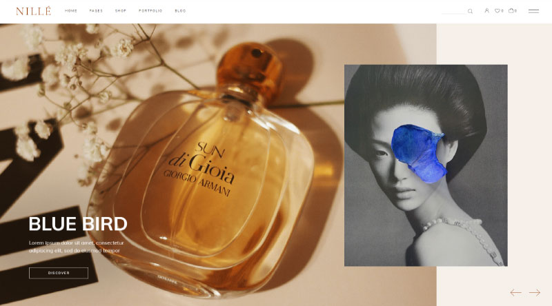 Nille parfume wp theme