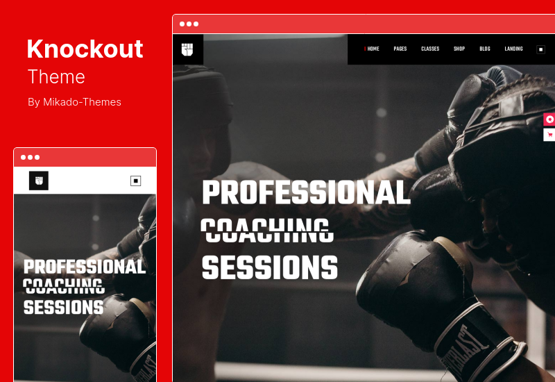 Knockout Theme - Тема WordPress для бокса и боевых искусств