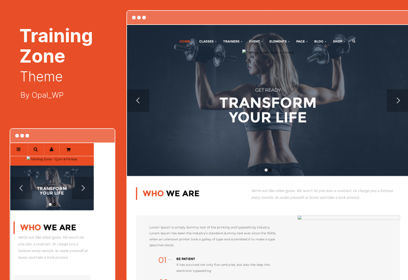 Training Zone Teması - Spor Salonu ve Fitness WordPress Teması