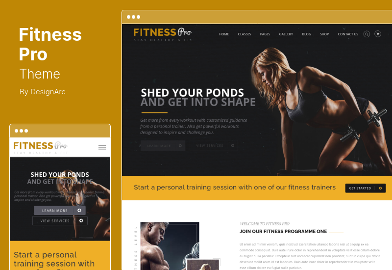 Thème Fitness Pro - Thème WordPress Gym