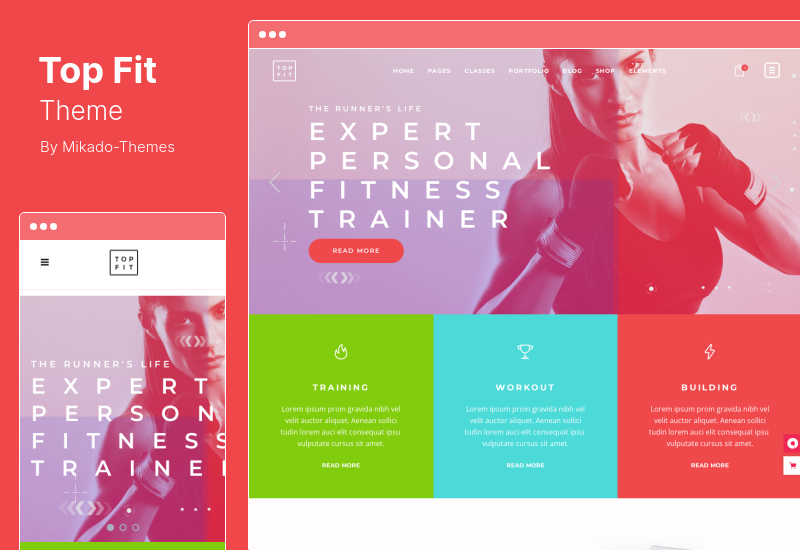 TopFit Theme - тема WordPress для фитнеса и тренажерного зала