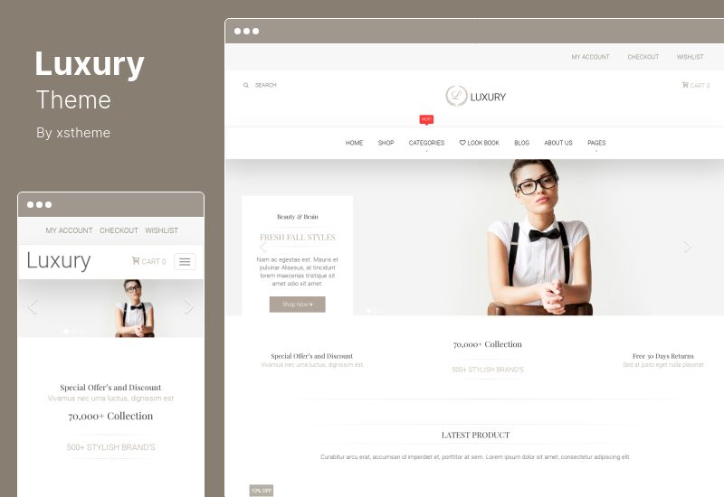 Luksusowy motyw - Motyw WordPress WooCommerce