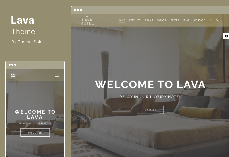 Lav Teması - Lüks Otel WordPress Teması