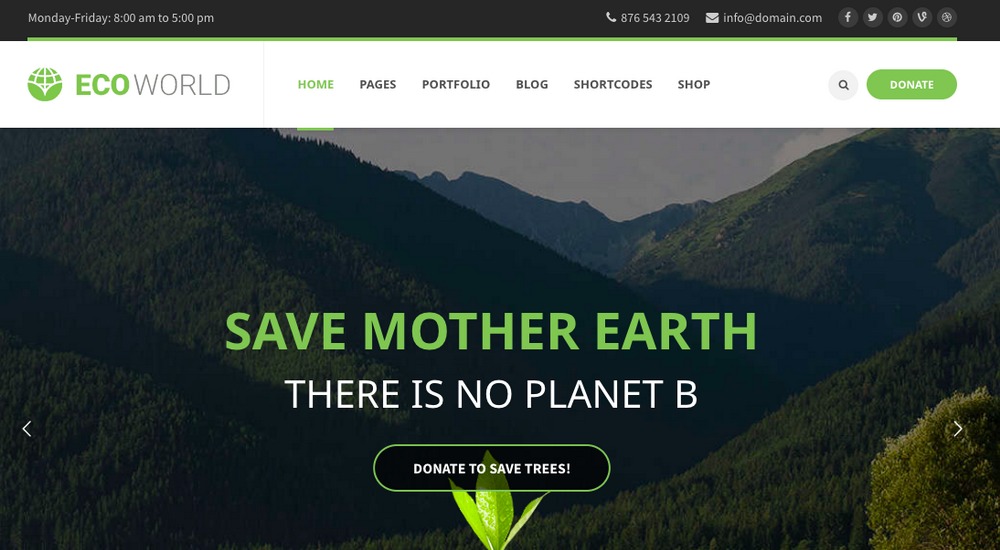 Eco World WordPress-Theme