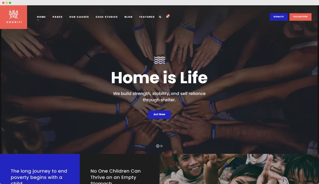 Chariti - WordPress di beneficenza e donazioni