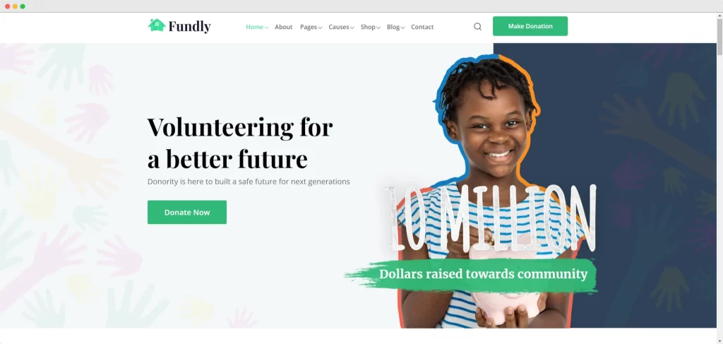 Fundly - Tema WordPress per la raccolta fondi