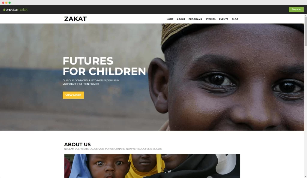 Zakat - Buen tema de WordPress de caridad