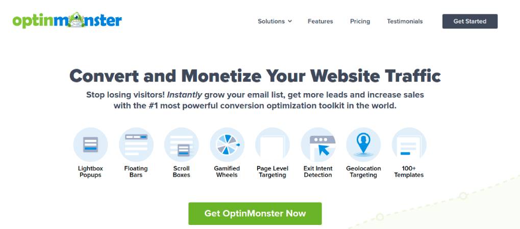 OptinMonster أفضل برنامج WordPress Lead Generation Plugin