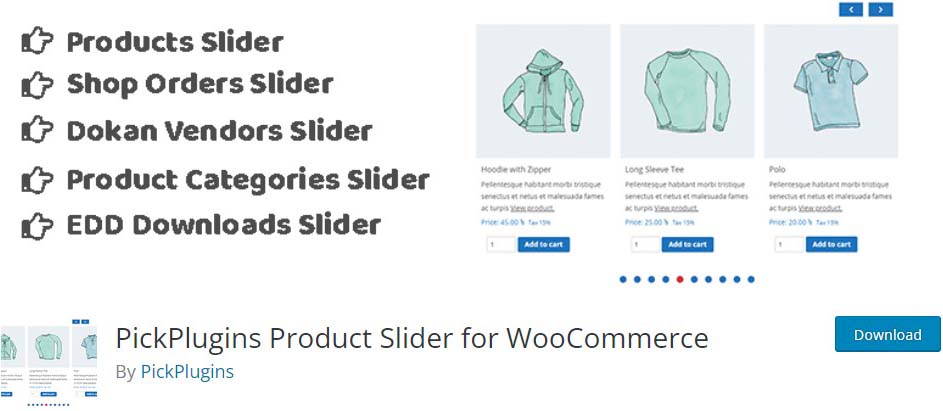 Controle deslizante de produtos WooCommerce