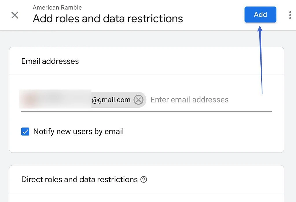 cara menambahkan pengguna ke Google Analytics