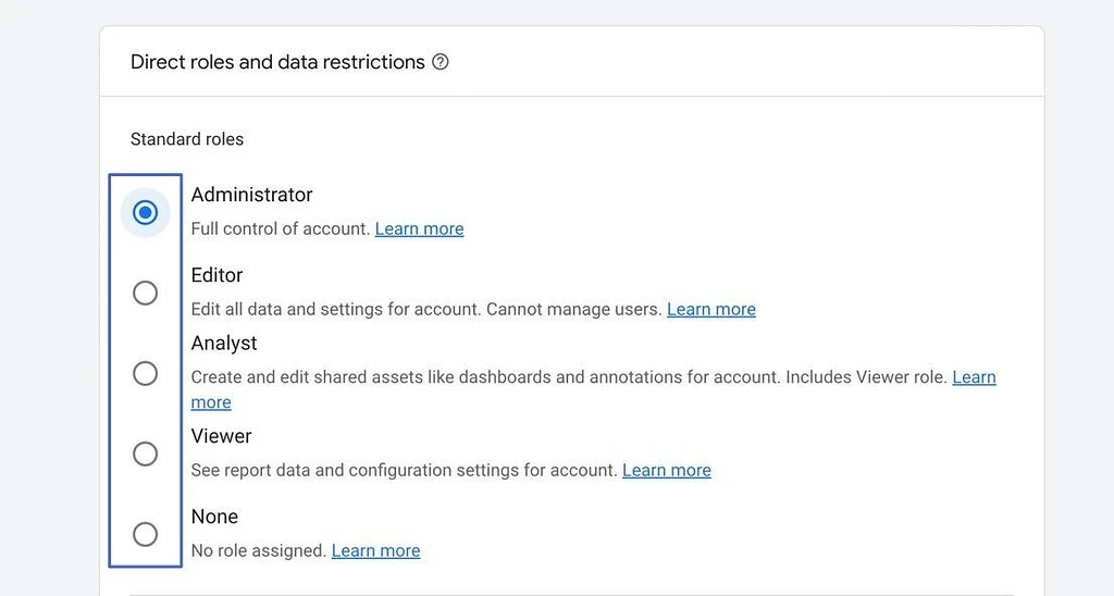 วิธีเพิ่มผู้ใช้ใน Google Analytics และกำหนดบทบาท