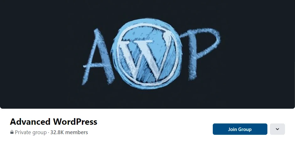 O grupo avançado do WordPress no Facebook