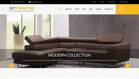 tema WordPress furnitur