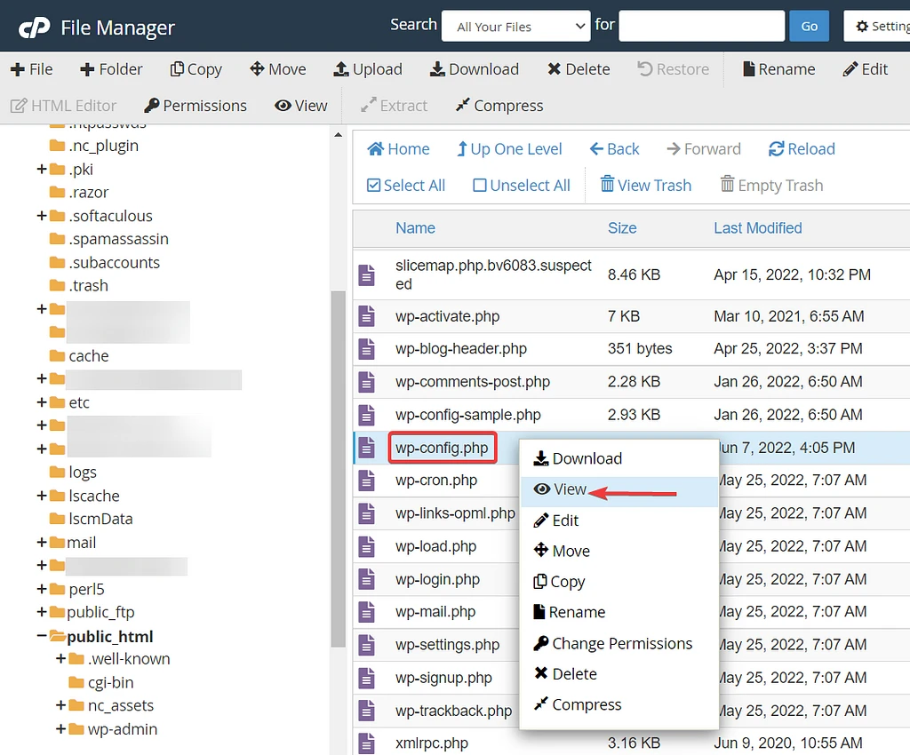 visualizza il file wpconfig - mi dispiace, non sei autorizzato ad accedere a questa pagina errore