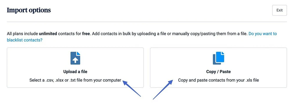 为 Shopify 电子邮件营销导入联系人