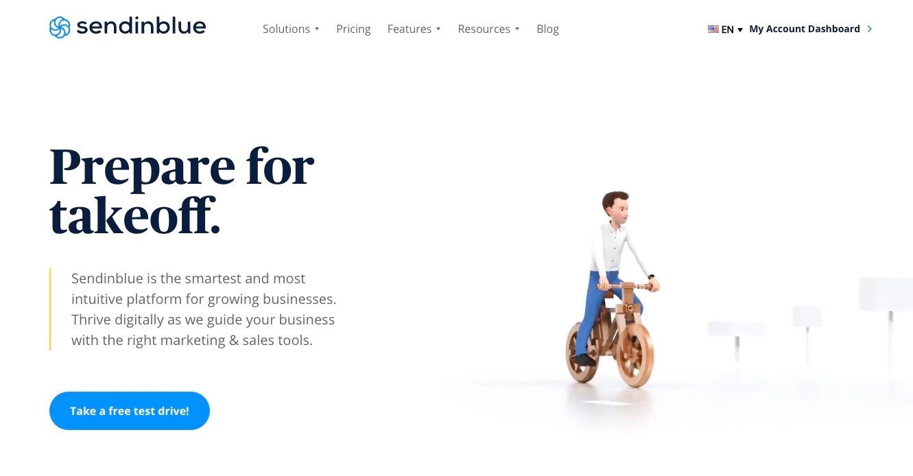 sendinblue สำหรับการตลาดผ่านอีเมลของ Shopify