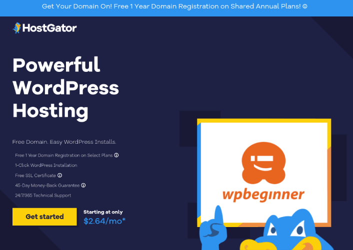 HostGator 최고의 WordPress 호스팅 서비스