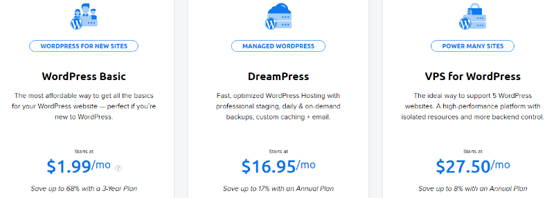 Preços do Dreamhost