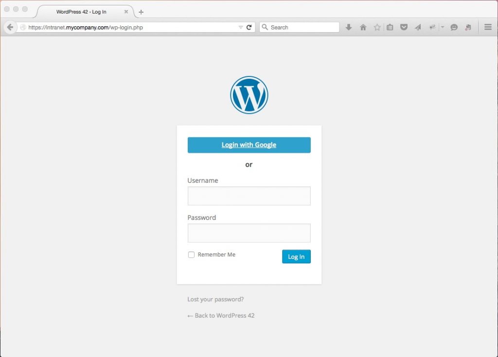 Google Apps Login for WordPress