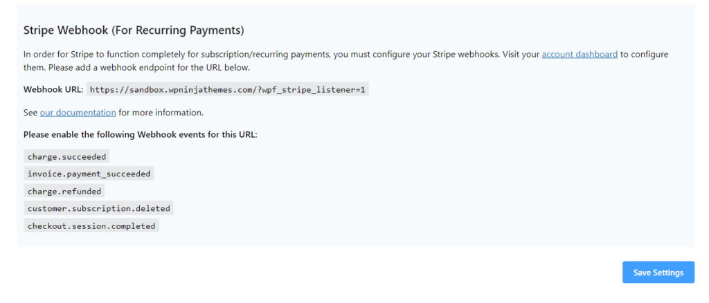 Stripe Webhook para pagamentos recorrentes