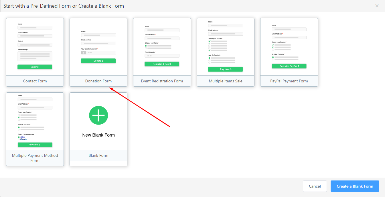 formulir donasi nirlaba di wordpress