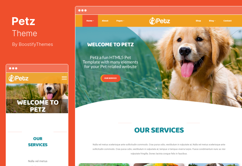 Tema Petz - Tema WordPress per la cura degli animali e la veterinaria