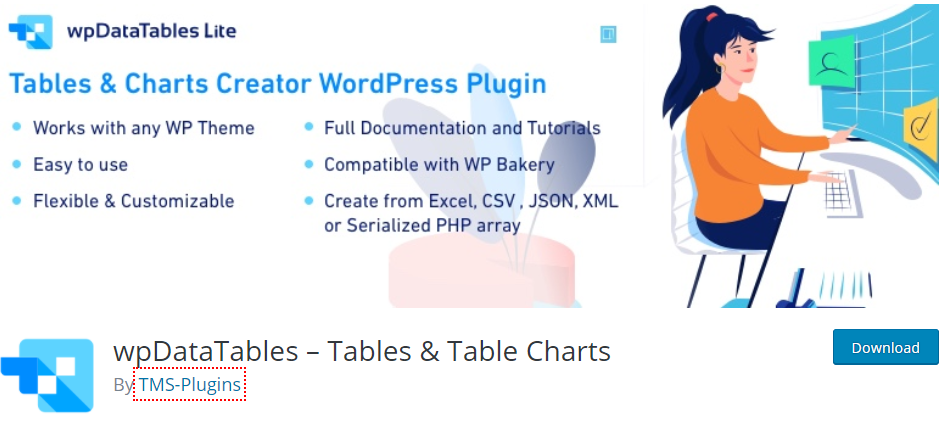 Plug-in da tabela superior