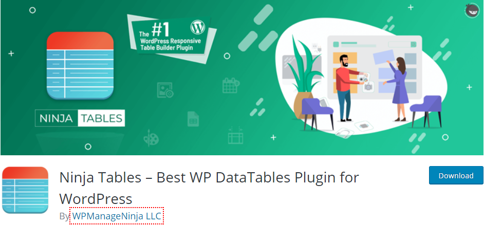 Ninja Tables alternatif WP Table Builder terbaik