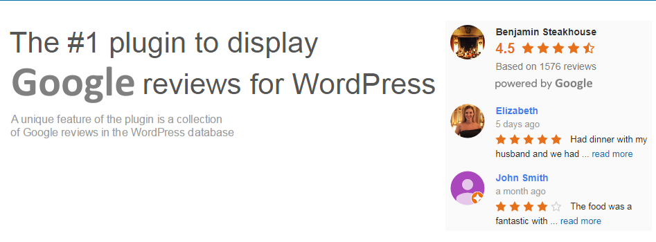 Plugin ulasan gratis Widget ulasan Google