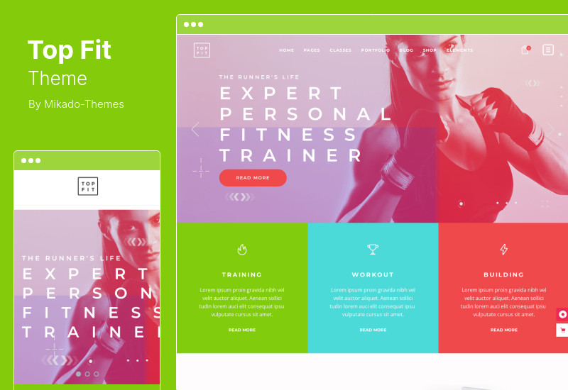 TopFit Teması - Fitness ve Spor Salonu WordPress Teması