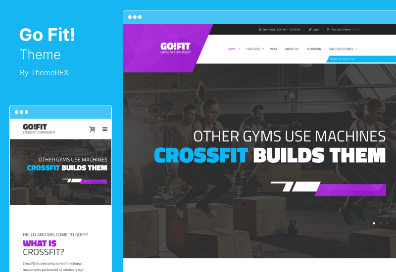 GoFit! Tema - Tema WordPress Fitness, Ginásio e Crossfit