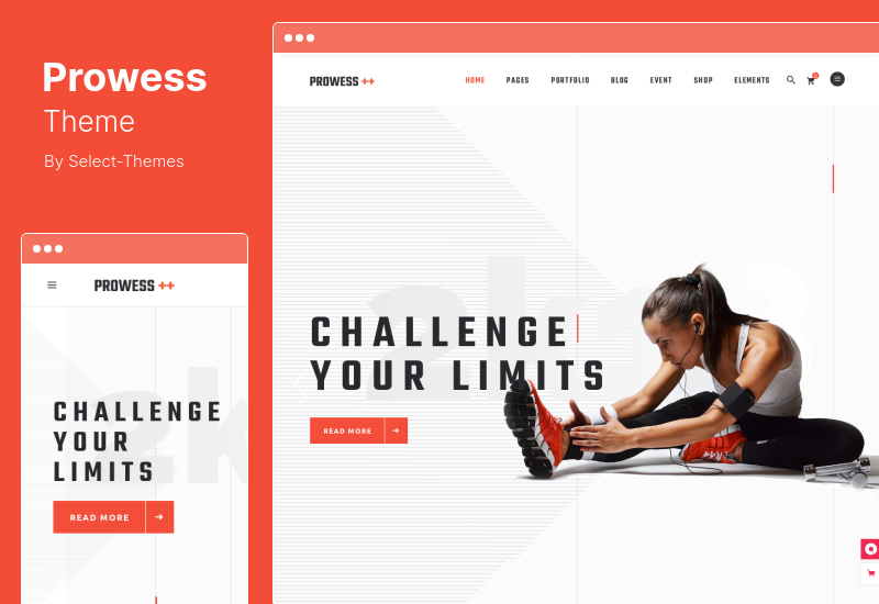 Tema Proeza - Tema WordPress Fitness e Ginásio