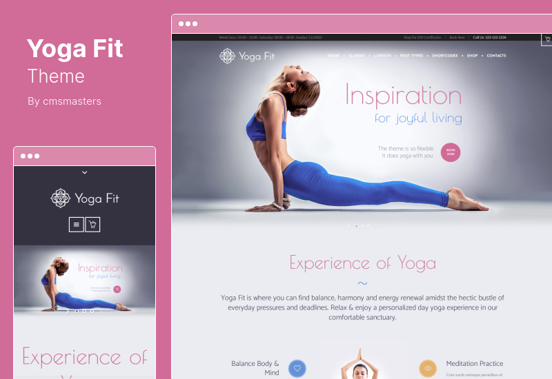 Tema Yoga Fit - Tema WordPress de Esportes e Fitness