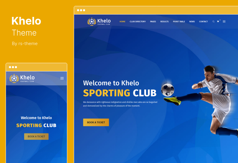 Tema Khelo - Tema WordPress pentru fotbal și sport