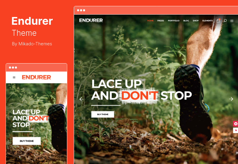 Endurer Theme - Motyw WordPress z klubem biegowym i sportem