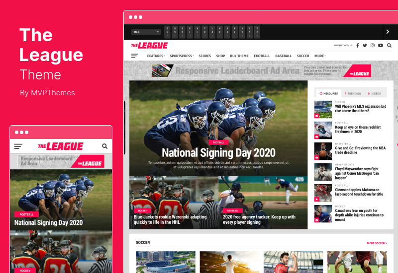 The League Theme - Tema WordPress Sports News & Magazine