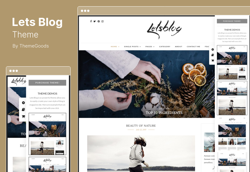 Lets Blog Theme - Thème WordPress de blog propre et minimal