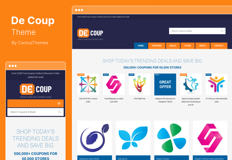 Tema DeCoup - Cupons e ofertas Tema WordPress