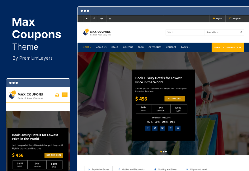 Max Coupons Theme - Couponry & Deals WordPress 主题