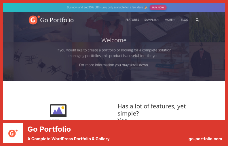 Go Portfolio Plugin - Ein komplettes WordPress-Portfolio und eine Galerie