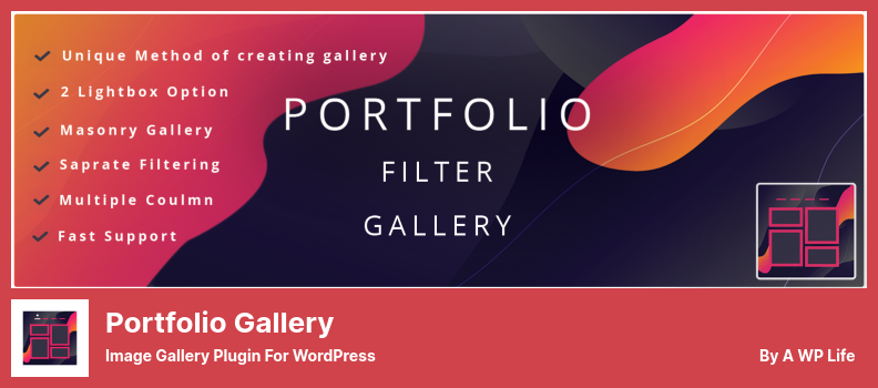 Portfolio Gallery Plugin - 适用于 WordPress 的图片库插件