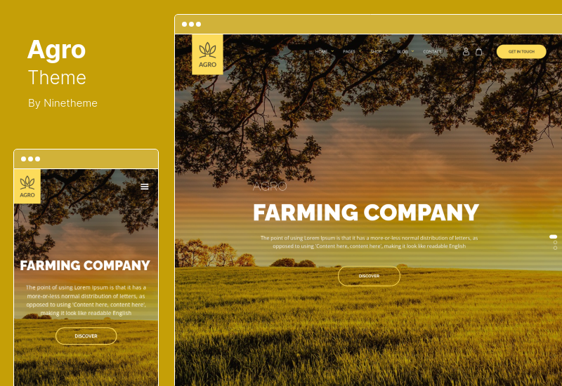 Tema Agro - Tema WordPress para Agricultura Orgánica