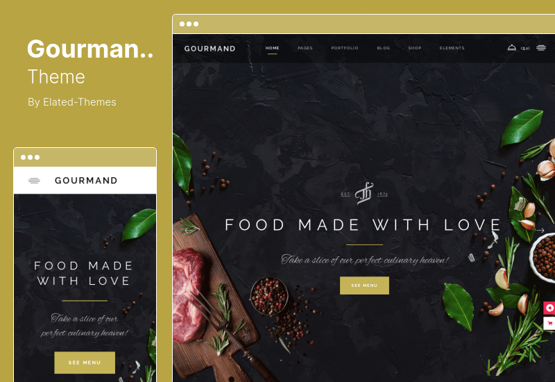 Gourmand Theme — тема WordPress для ресторана, бистро и шеф-повара