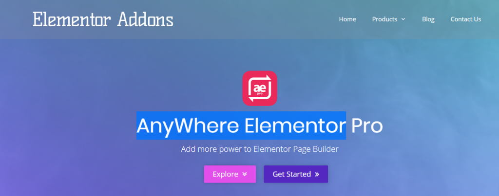 Anywhere Elementor